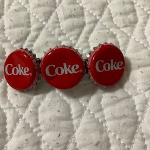 Coca-Cola bottle cap hair barrette